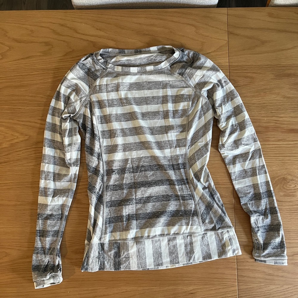 Lululemon Striped Long Sleeve Shirt size 6
